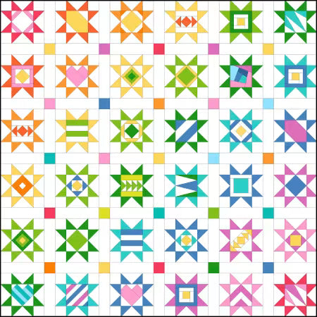 3 inch Scrappy Stars Foundation Paper-Piecing Pad