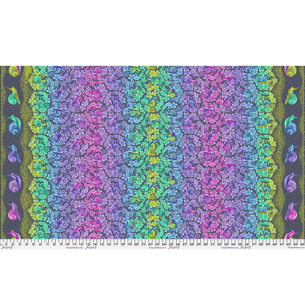 PRE ORDER APRIL 2027 - Down to Earth Snailed It! Daybreak - Tula Pink - PER QUARTER METRE