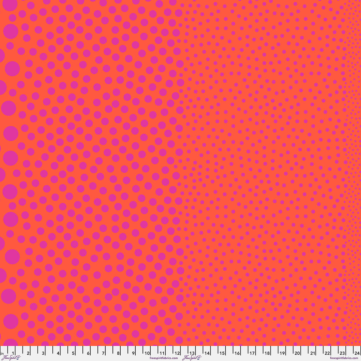 PRE ORDER APRIL 2027 - True Colors Sticks and Stones Stones Tomato - Tula Pink - PER QUARTER METRE