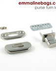 Small Turn Lock - Nickel
