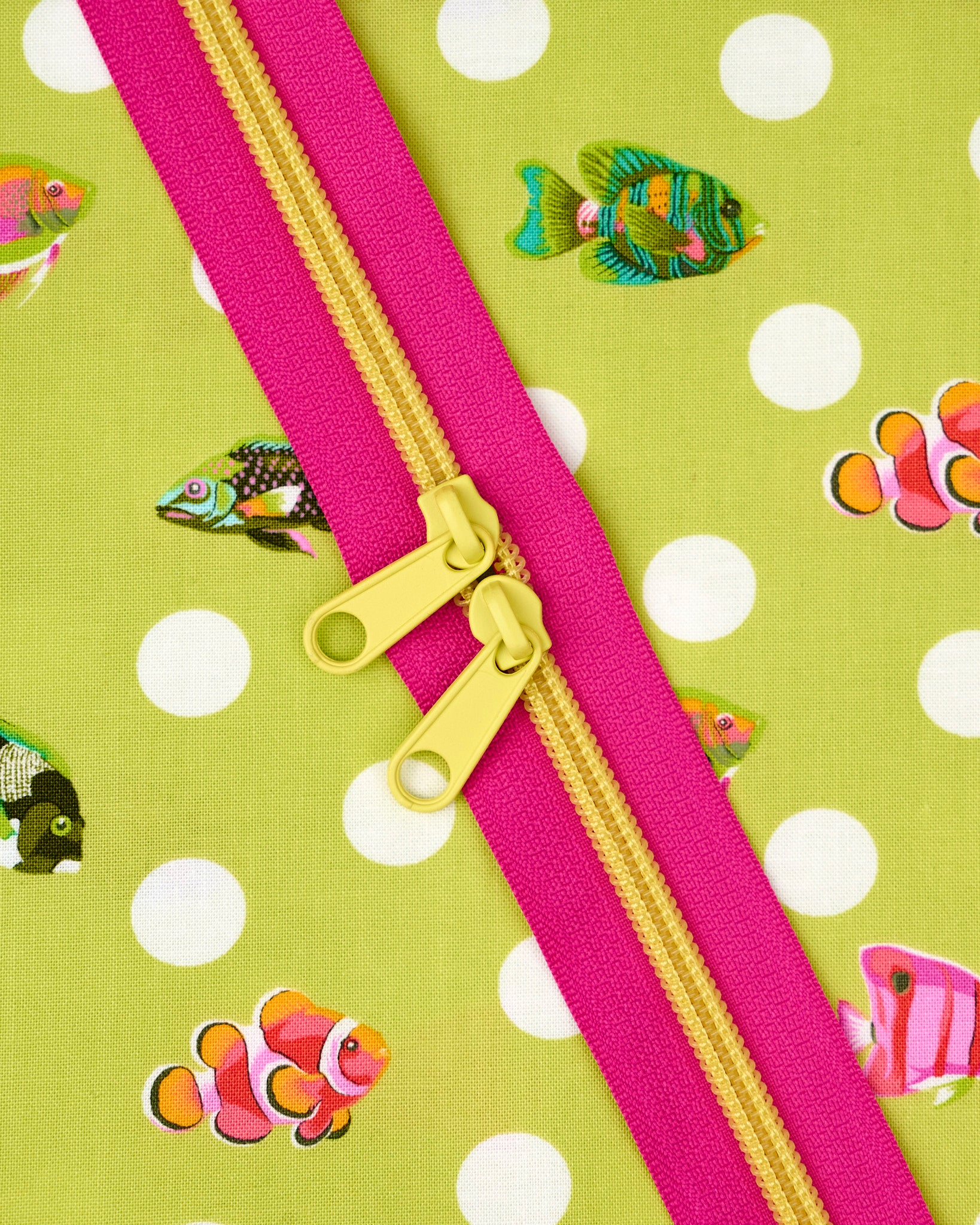 Razzle Lime - 40" Handbag Zipper - Renaissance Ribbons