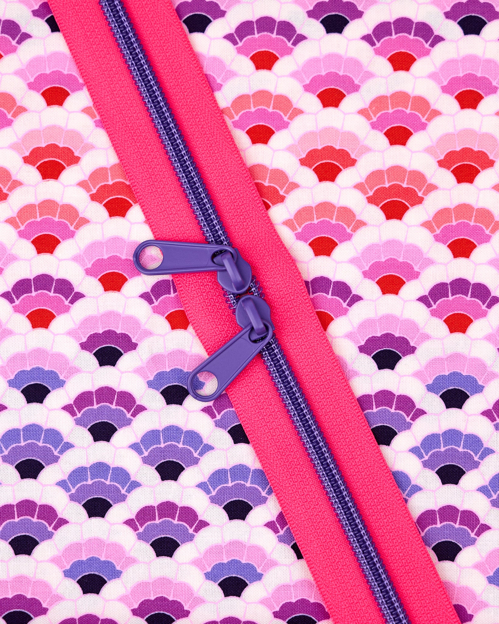 Raspberry Rave - 40" Handbag Zipper - Renaissance Ribbons