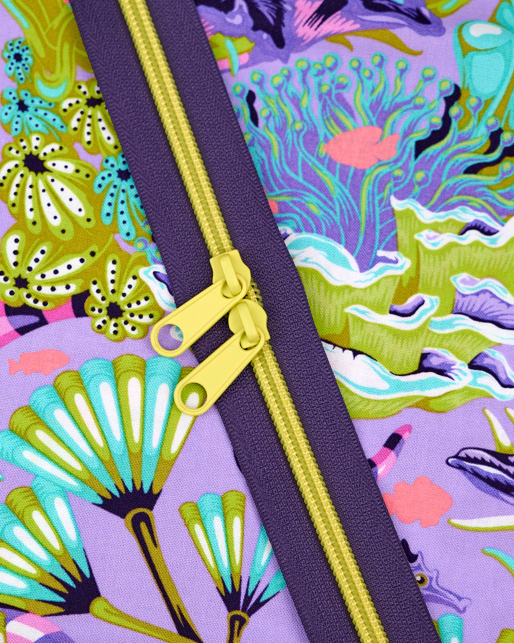 Electric Grape - 40" Handbag Zipper - Renaissance Ribbons