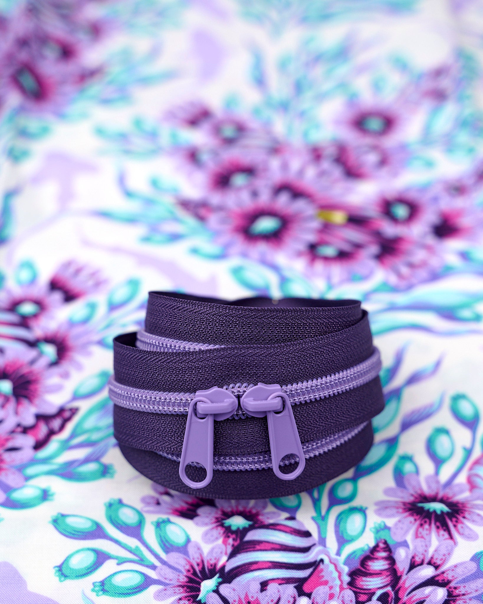 Lavender Twilight - 40" Handbag Zipper - Renaissance Ribbons