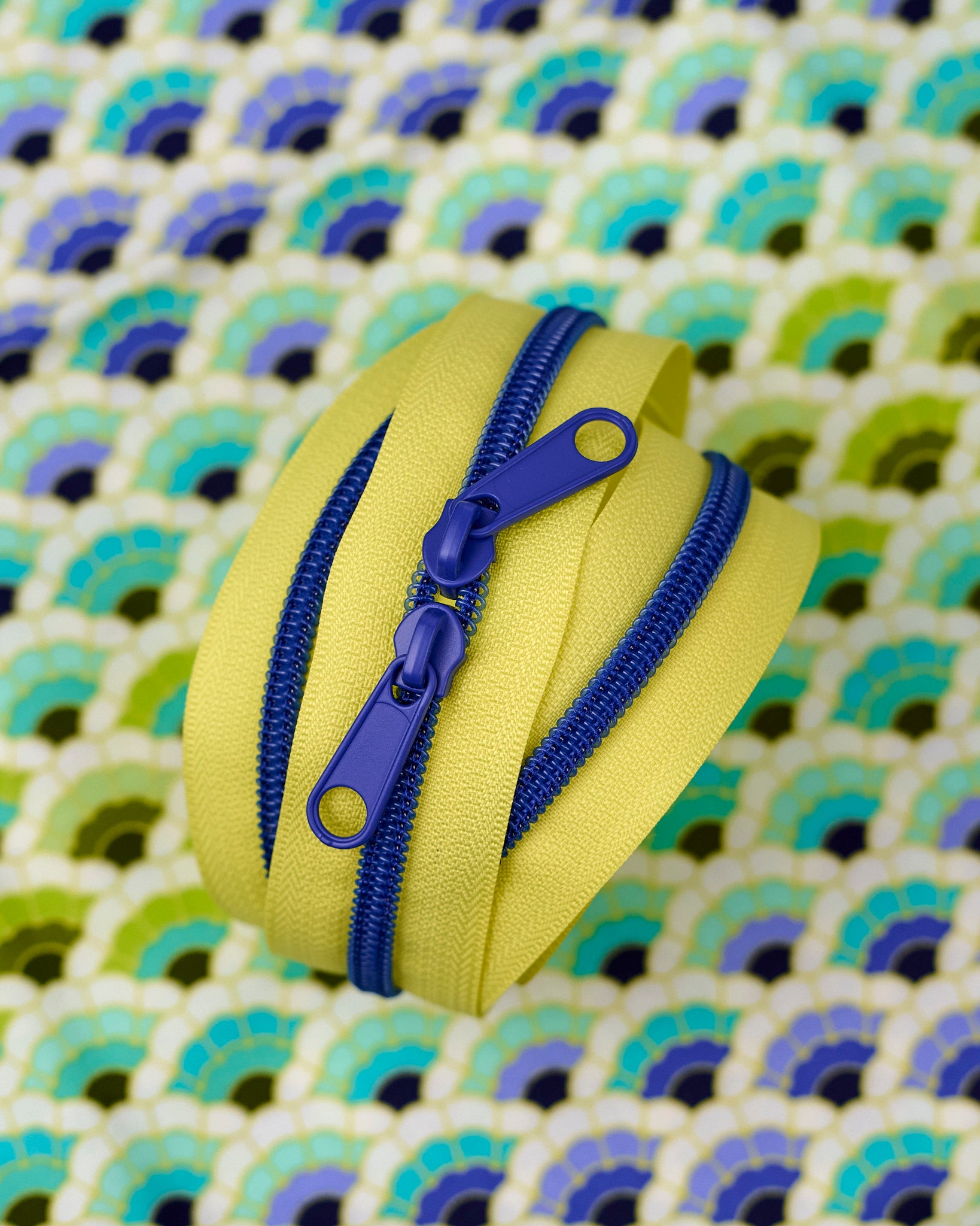 Electric Lime - 40" Handbag Zipper - Renaissance Ribbons