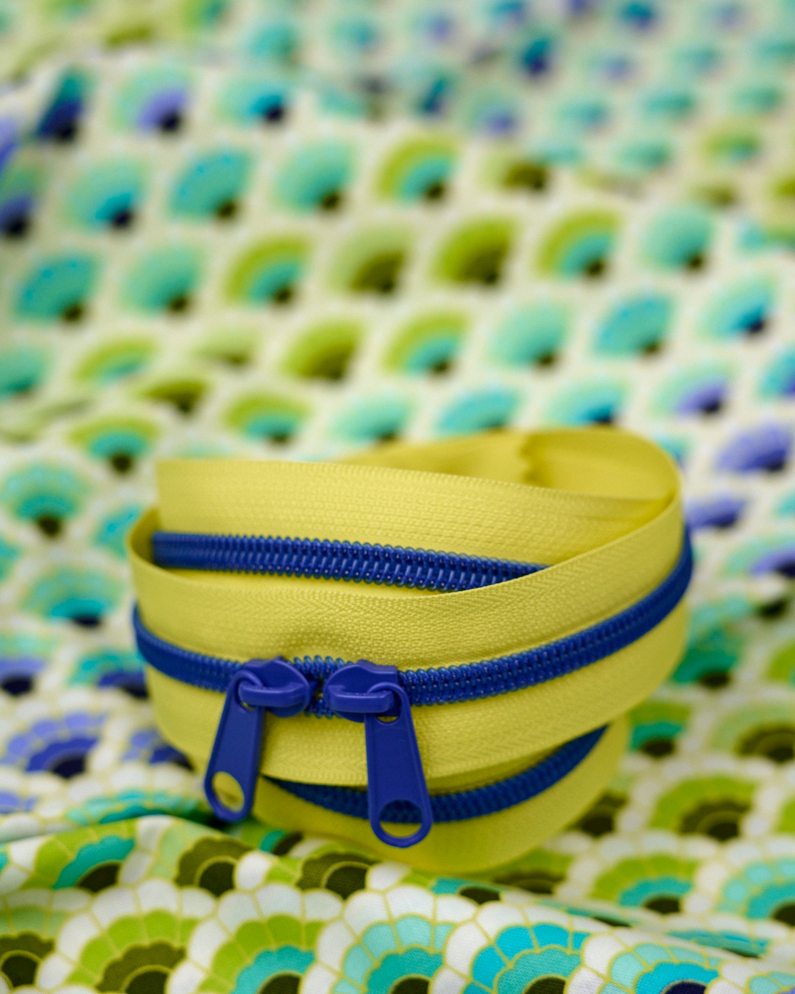 Electric Lime - 40" Handbag Zipper - Renaissance Ribbons