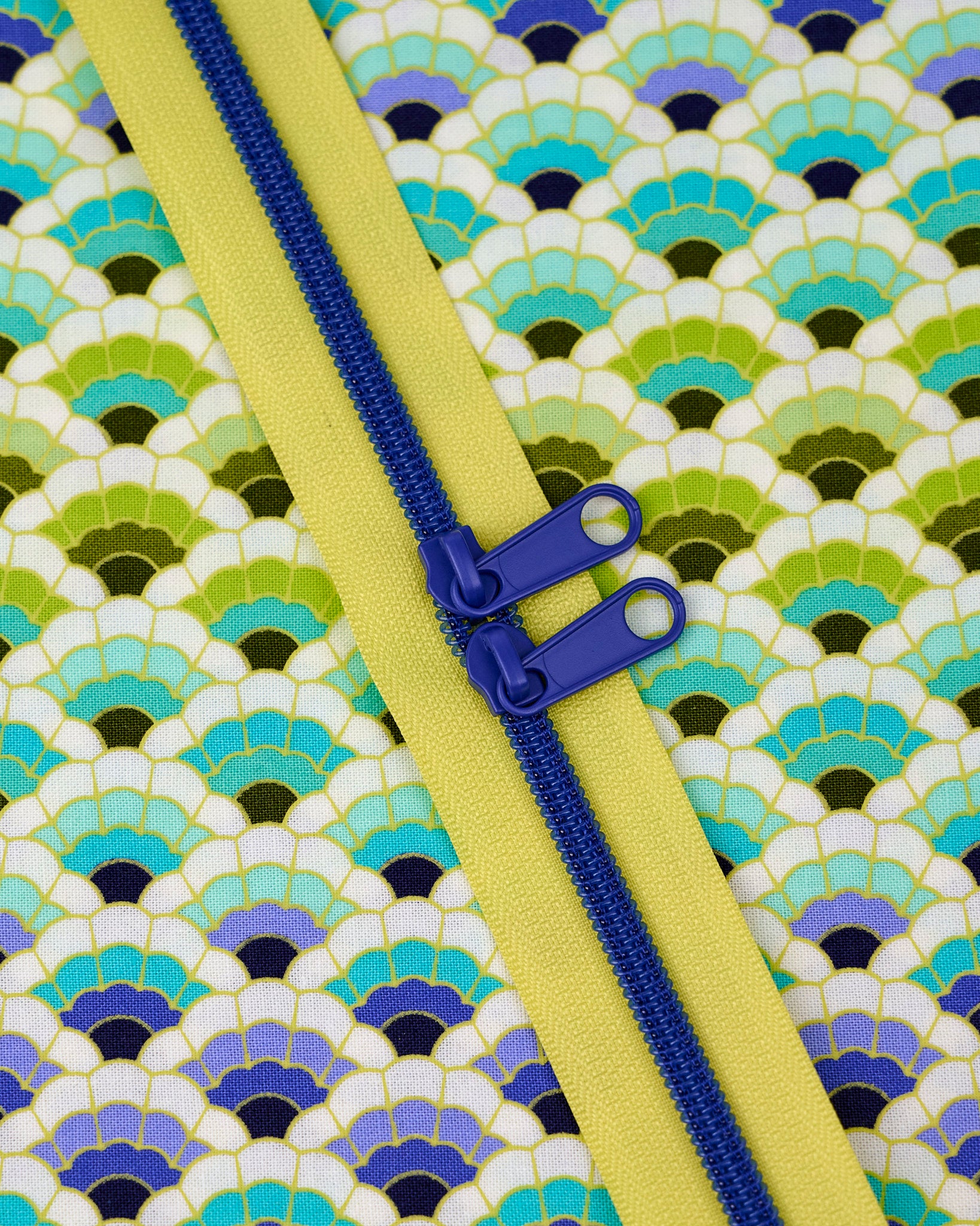 Electric Lime - 40" Handbag Zipper - Renaissance Ribbons