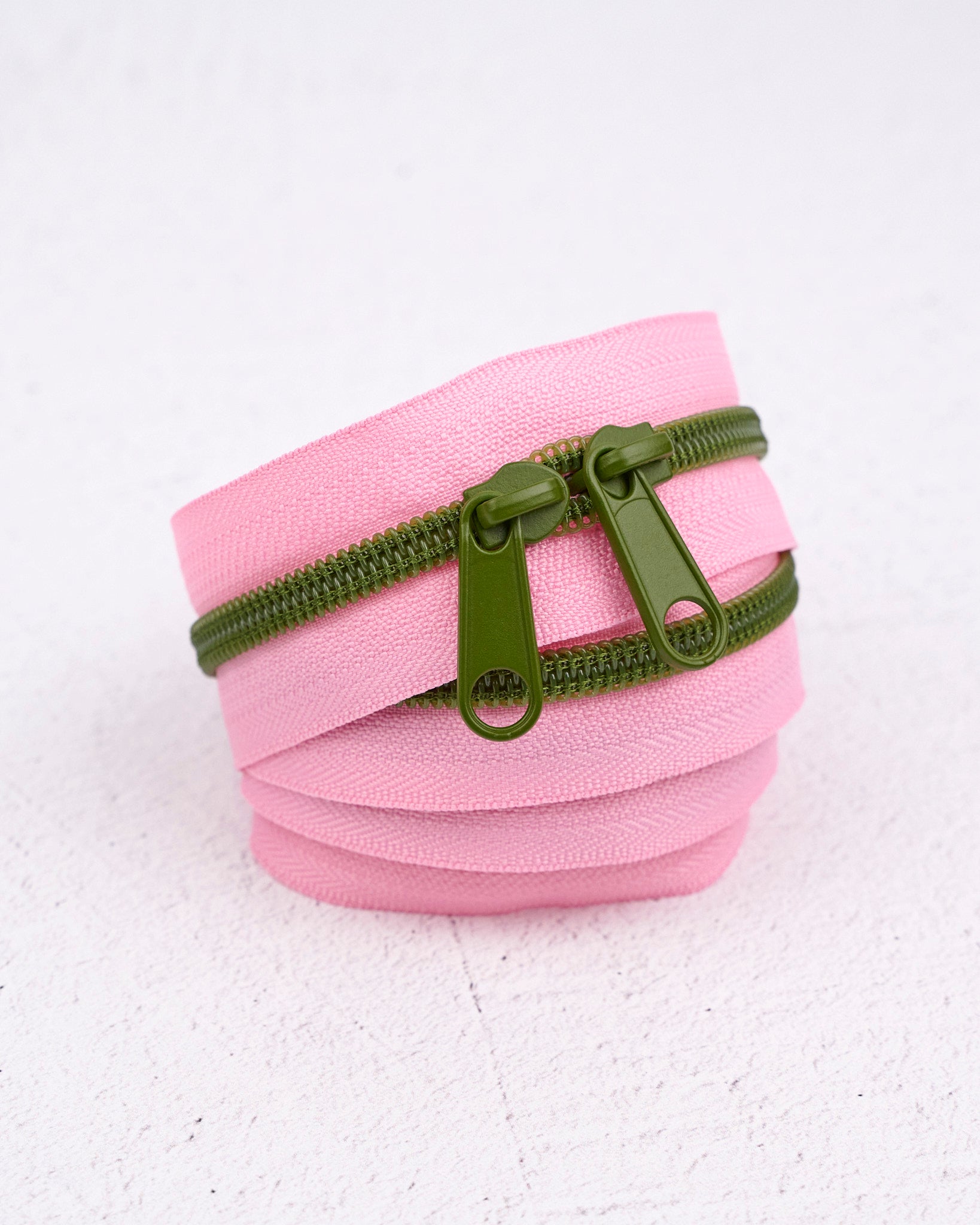 Olive Blossom - 40" Handbag Zipper - Renaissance Ribbons