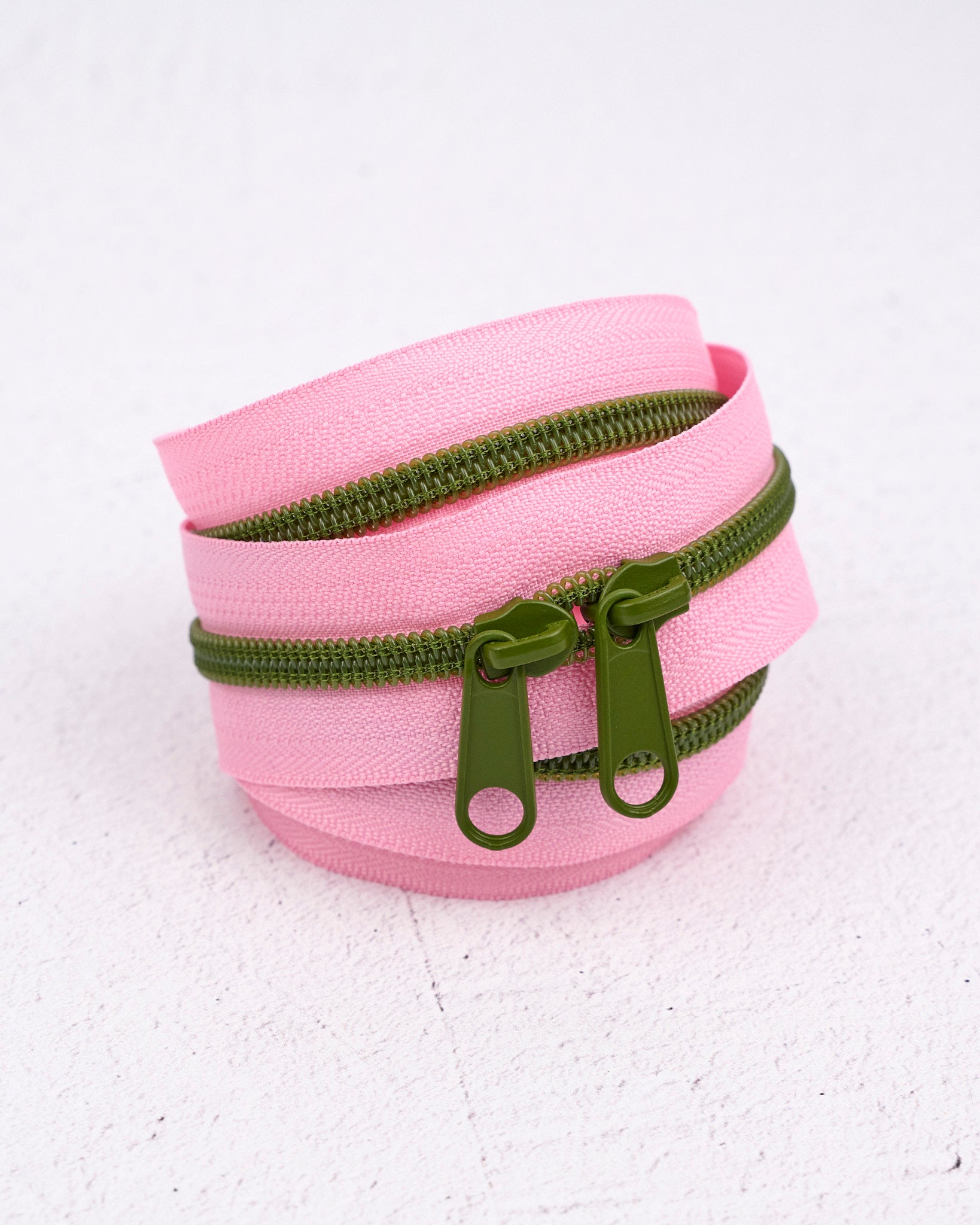 Olive Blossom - 40" Handbag Zipper - Renaissance Ribbons