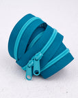 Aquamarine - 40" Handbag Zipper - Renaissance Ribbons