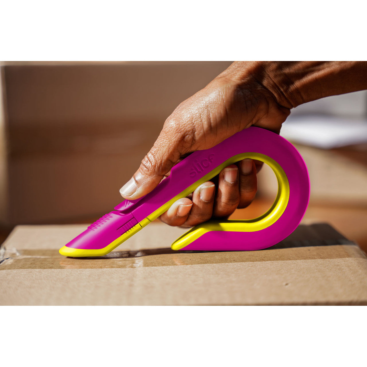 Slice Manual Box Cutter - Pink/Yellow