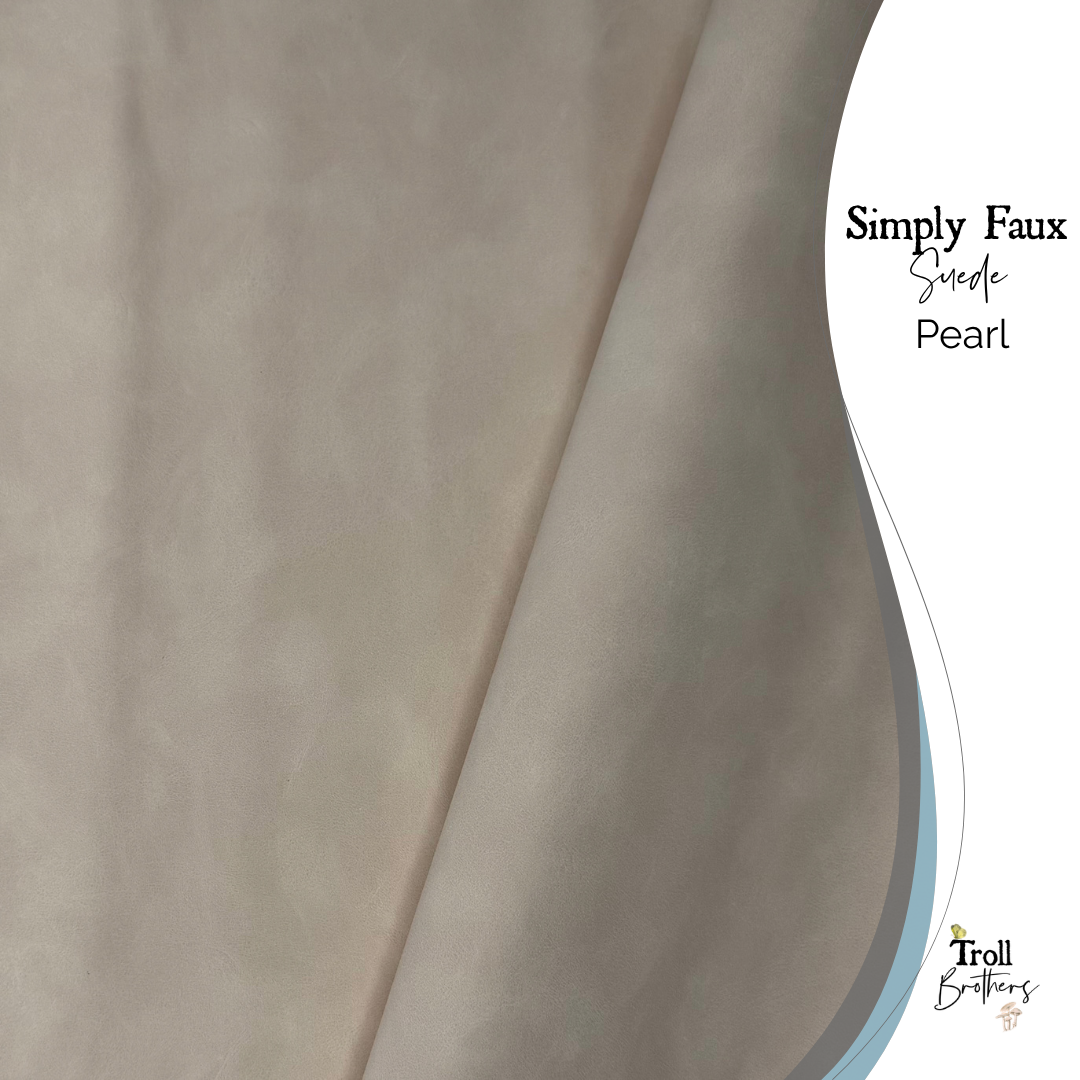 Simply Faux Suede Pearl - PER ROLL