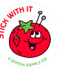 Sewing Sticker Tin and Stickers