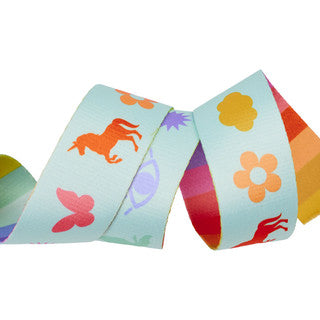 PRE ORDER OCTOBER 2026 - Legendary Charmed Stardust 1 1/2" Webbing - Tula Pink - PER QUARTER METRE