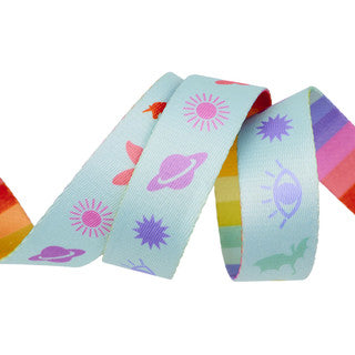 PRE ORDER OCTOBER 2026 - Legendary Charmed Stardust 1" Webbing - Tula Pink - PER QUARTER METRE