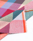 Waffle Happy Checkers Sangria - Fableism Supply Co - PER QUARTER METRE