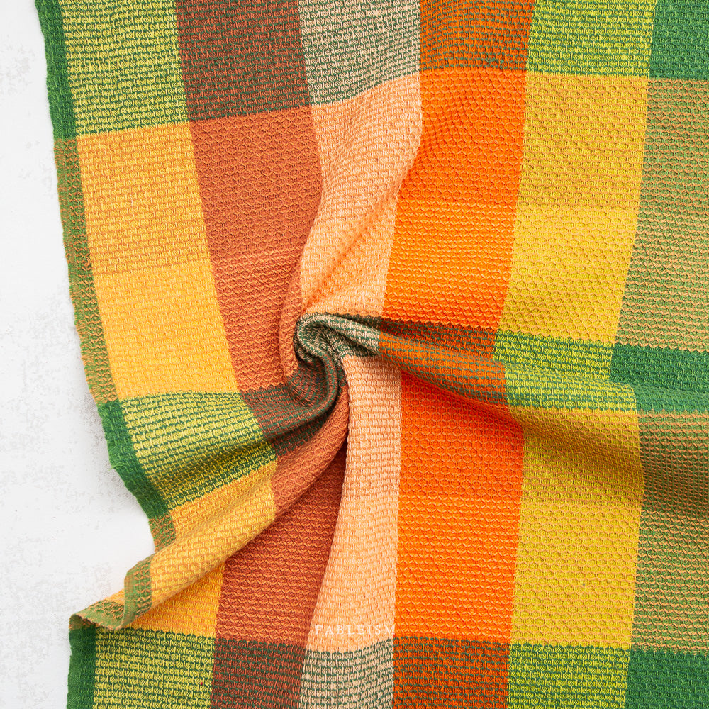 Waffle Happy Checkers Cider - Fableism Supply Co - PER QUARTER METRE