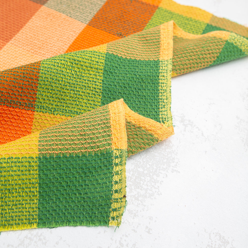 Waffle Happy Checkers Cider - Fableism Supply Co - PER QUARTER METRE
