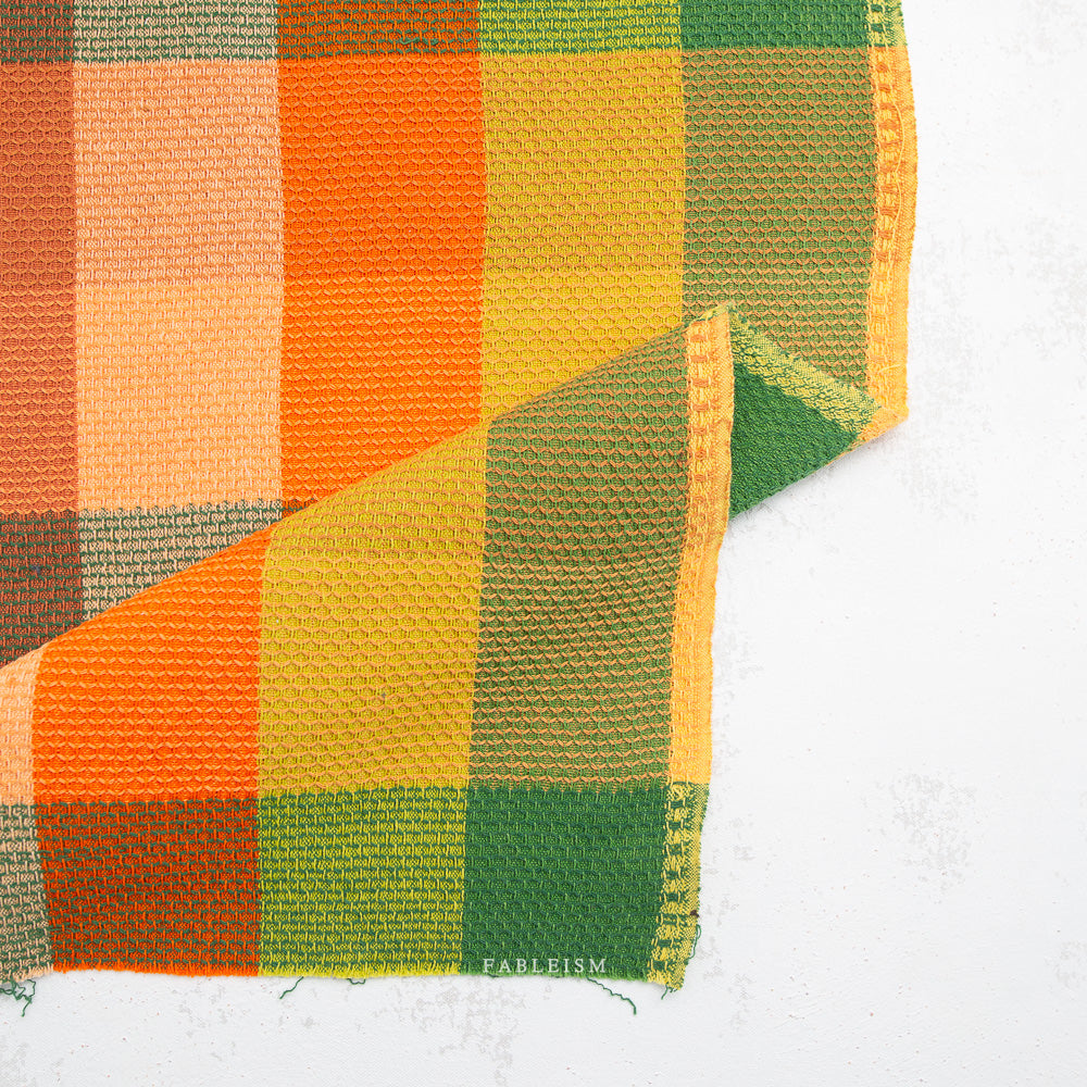 Waffle Happy Checkers Cider - Fableism Supply Co - PER QUARTER METRE