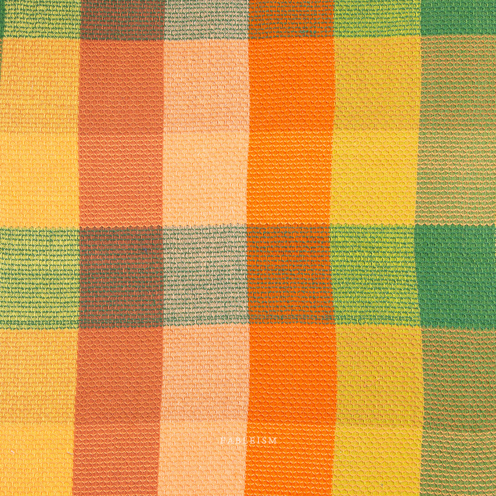 Waffle Happy Checkers Cider - Fableism Supply Co - PER QUARTER METRE