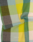 Waffle Happy Checkers Limon - Fableism Supply Co - PER QUARTER METRE