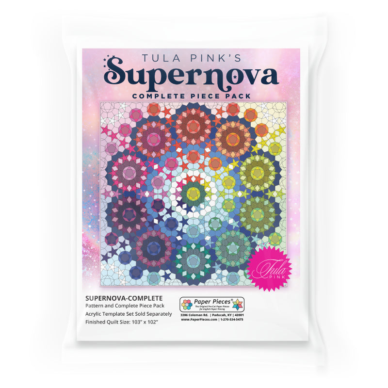 Tula Supernova Quilt Kit full bundle with pattern, papers, and templates