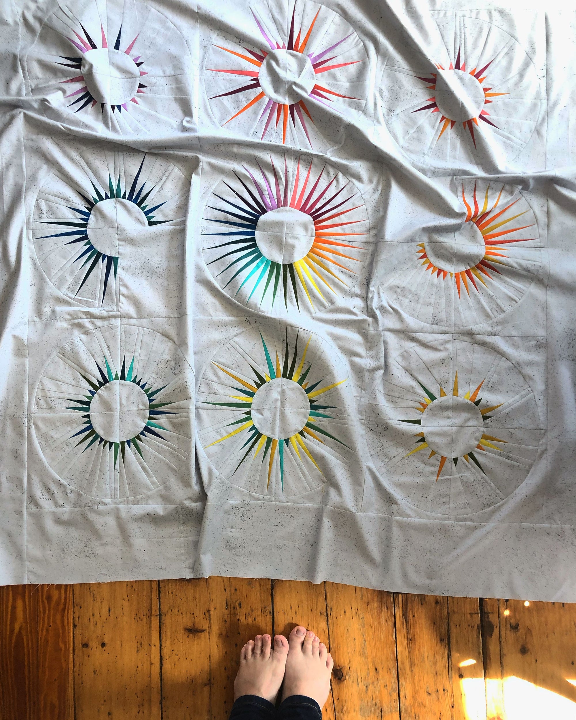 Re quilt pattern workshop with Giucy Giuce