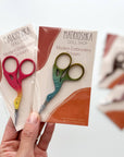 Embroidery stork scissors, small bird scissors: Pink shell