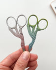 Embroidery stork scissors, small bird scissors: Peacock