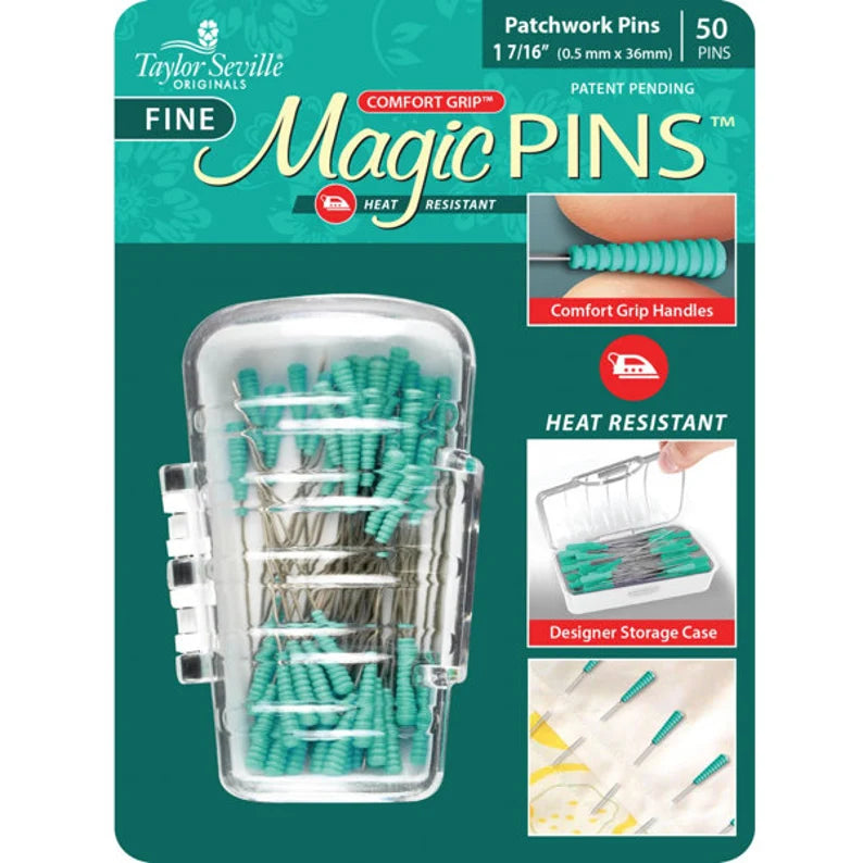 Magic Patchwork Pins - 50 Pins