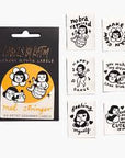 'Feeling Yourself' by Mel Stringer x KATM Woven Labels 6 Pack