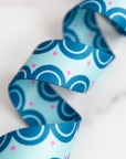Color Pop Webbing Sweet Scallops Blueberry 1 1/2" - KP Creates - PER QUARTER METRE