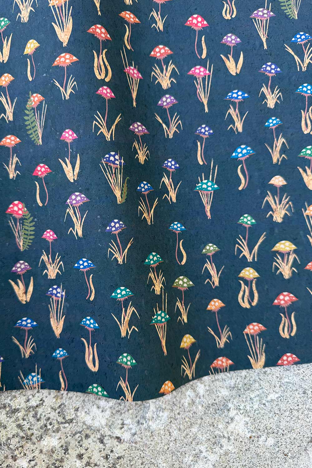 PRE ORDER NOVEMBER 2026 - Mushroom Parade Whole Cloth Cork - Alison Glass - 1/2 Yard Cut