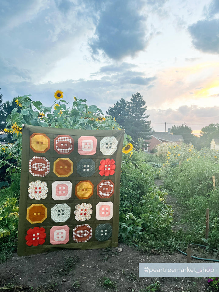 Buttoned Up Quilt Printed Pattern