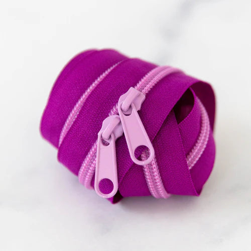 30 inch Grimace purple zipper for bag making