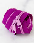 30 inch Grimace purple zipper for bag making