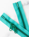 30" Zipper - Double Pull in Turquoise