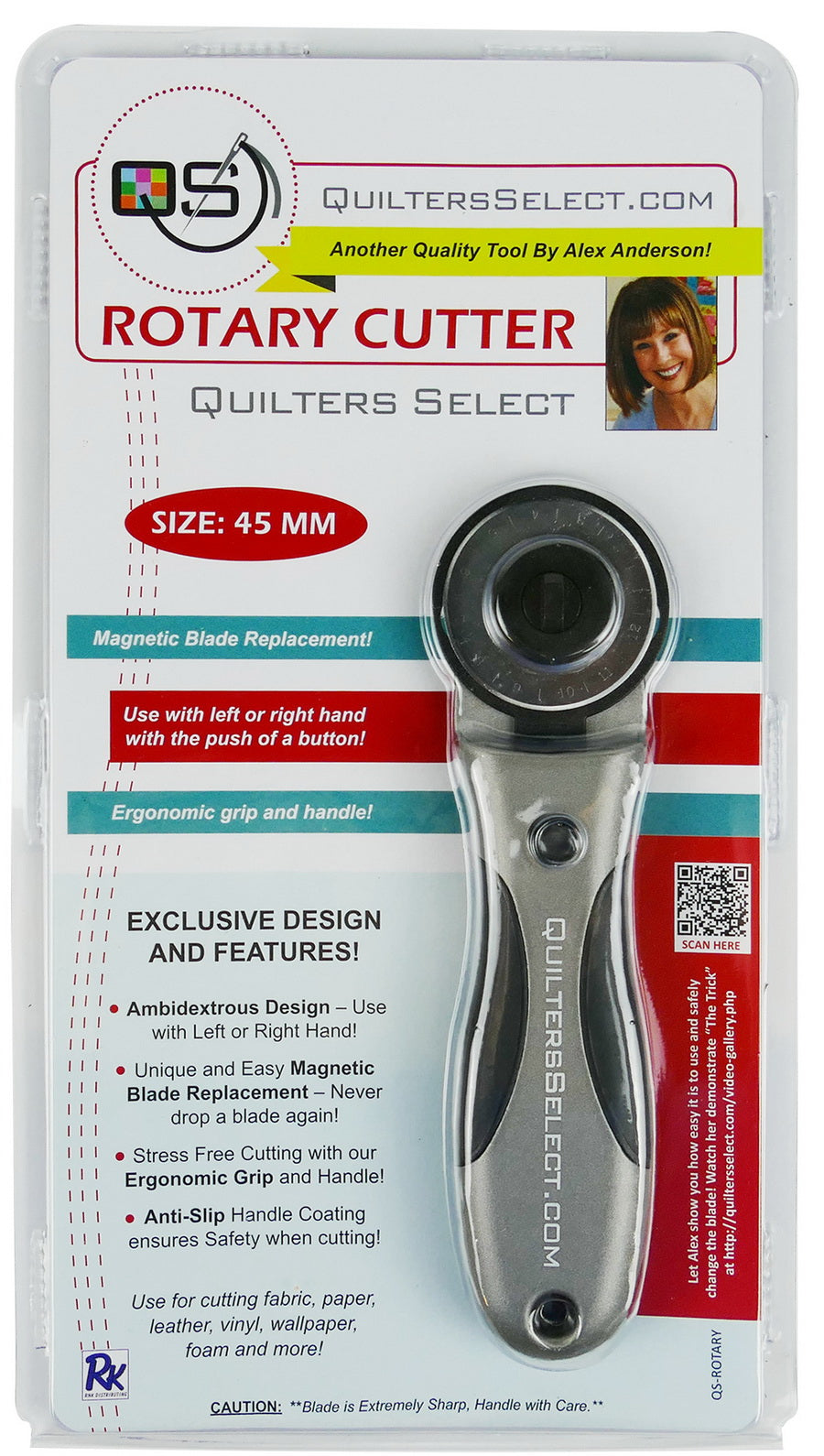 Quilt Thread Cutter Quilter's Select Rotary Cutter 45mm – Troll Brothers Quilt Designs