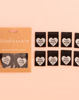 Dad Made It Heart Woven Labels - Sewing Woven Clothing Tags