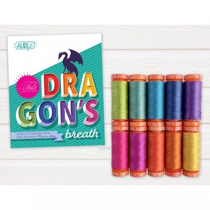 Dragon's Breath Thread Collection by Tula Pink &amp; Aurifil Thread