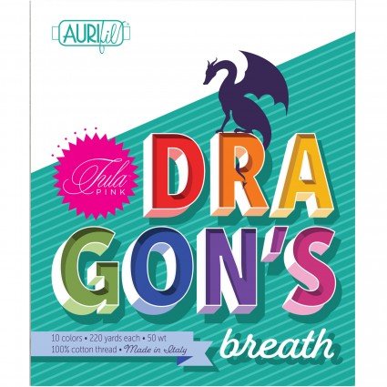 Dragon's Breath Thread Collection by Tula Pink &amp; Aurifil Thread