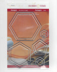 Set of Hexagons in 4 sizes Quilt Stamps