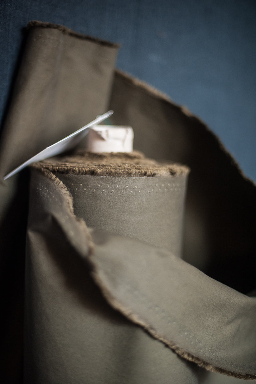 Khaki Dry Oilskin - PER QUARTER METRE