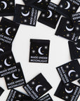 Made Under Moonlight Woven Labels - Sewing Woven Clothing Ta