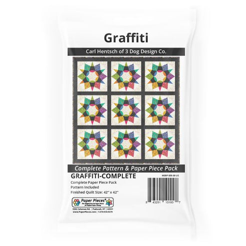 Graffiti Quilt Complete Kit with 3/8" Acrylic Templates - Carl Hentsch