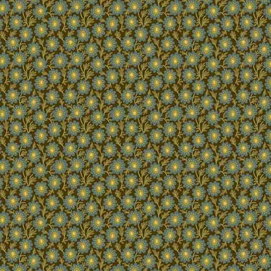 Primrose Trail Mix Deep Teal - Edyta Sitar - PER FULL METRE