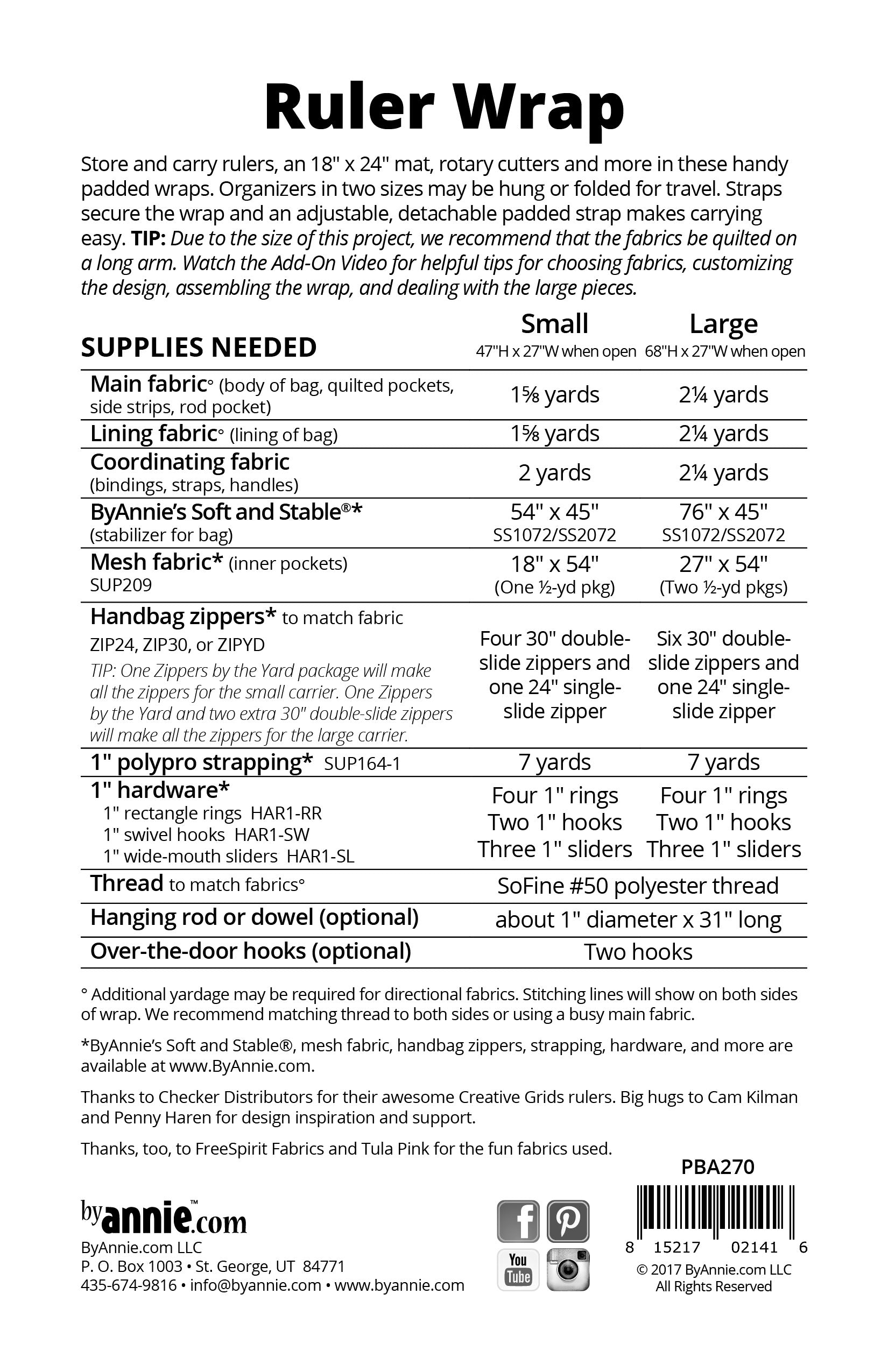 Ruler Wrap - by Annie