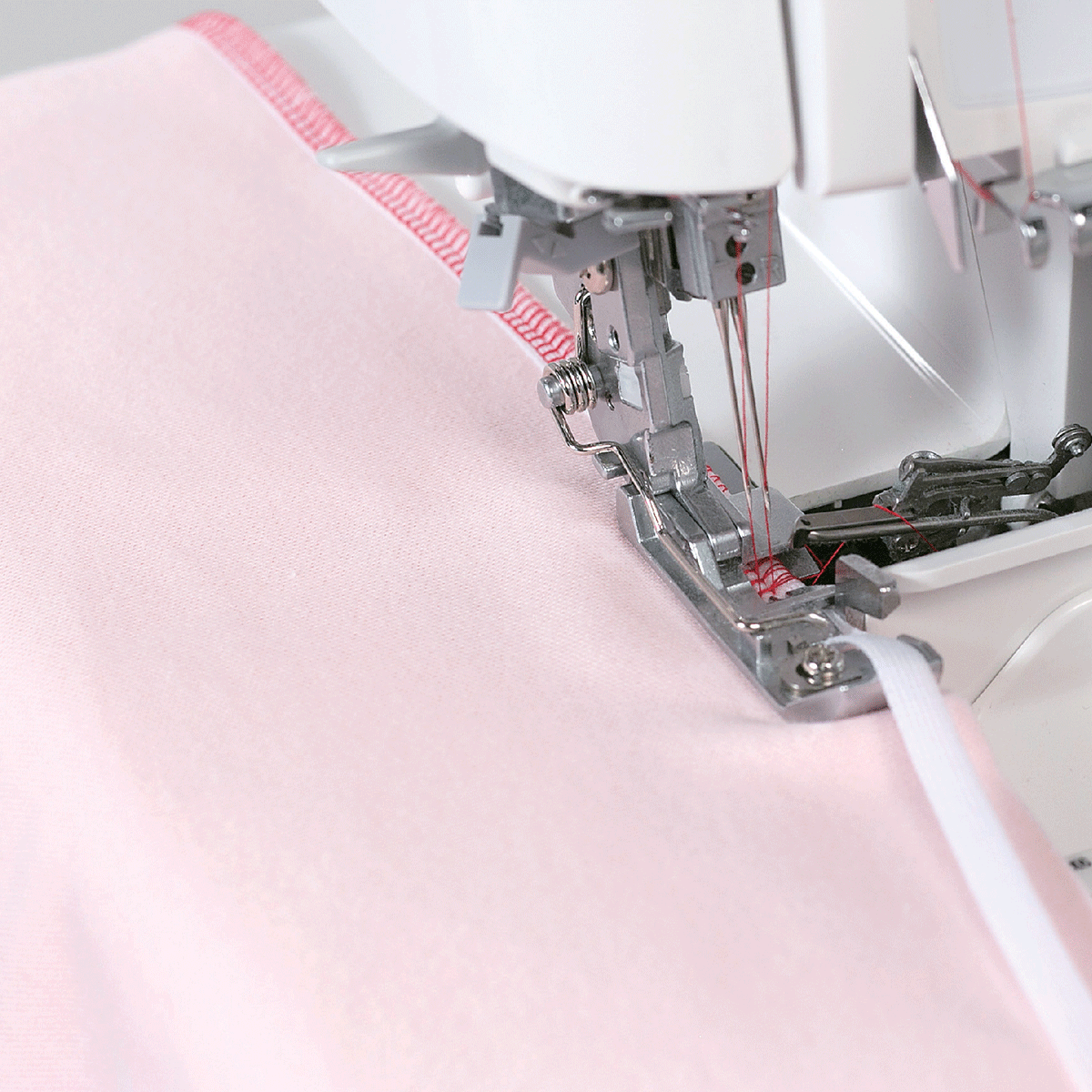 Juki MO-1000 2/3/4 Air Threading Overlock with Differential Feed and Rolled Hem